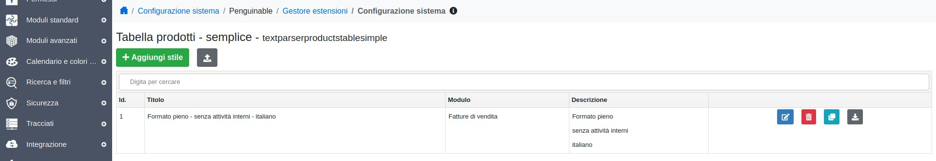 configuration list