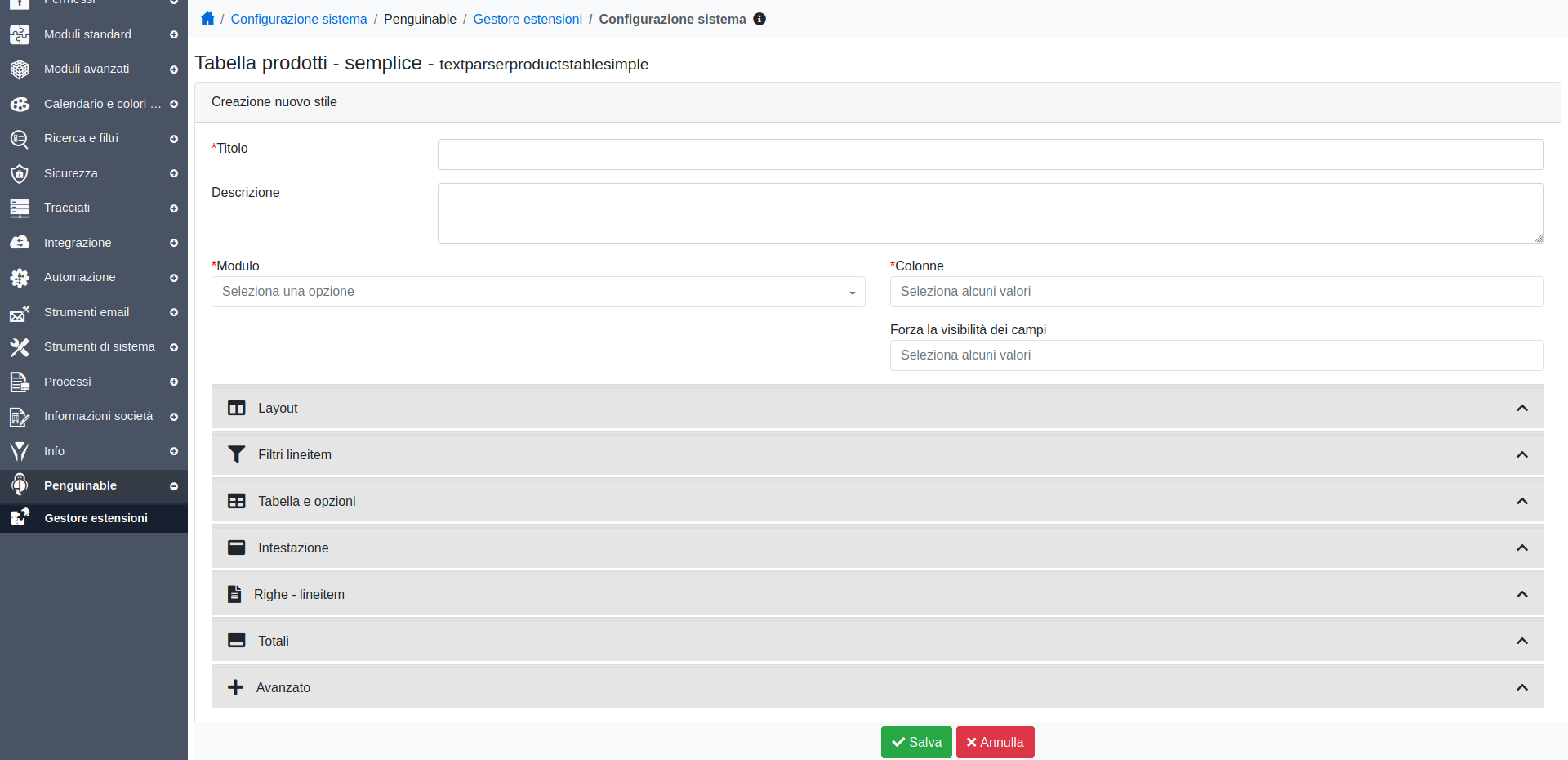 configuration editing
