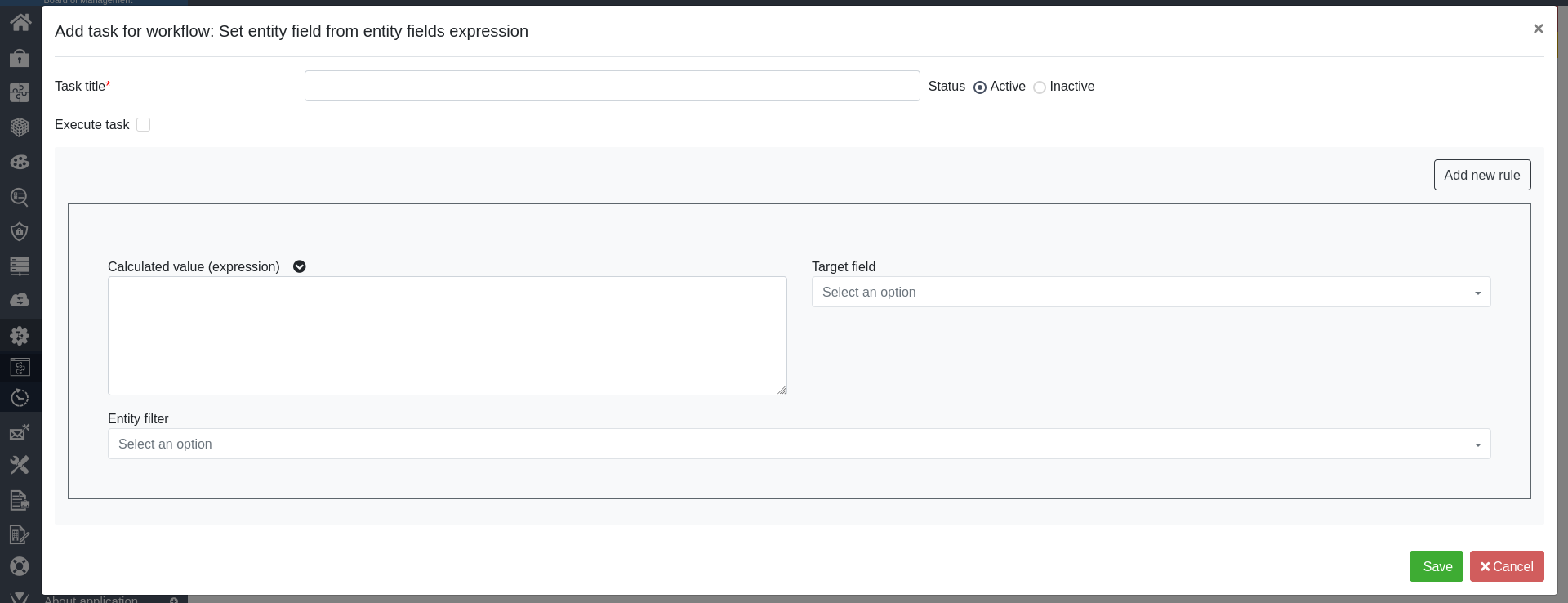 workflow task editing
