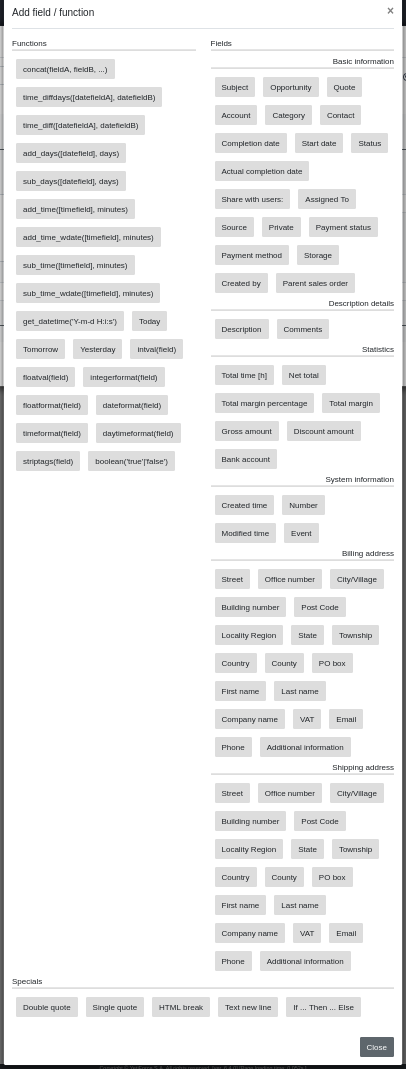 workflow task editing