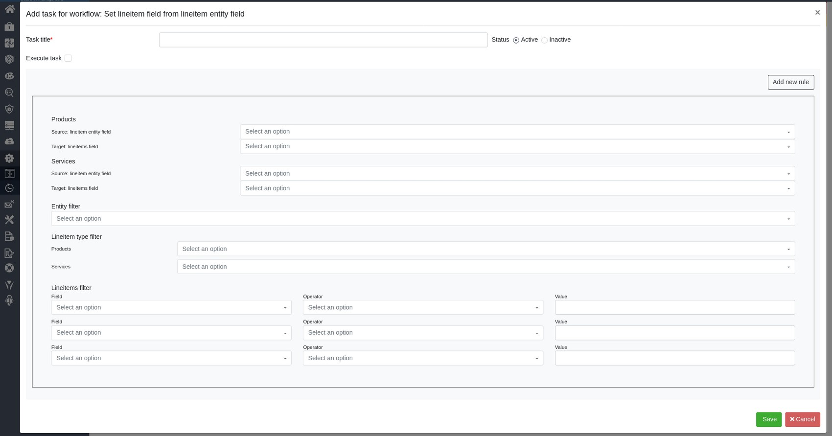 workflow task editing