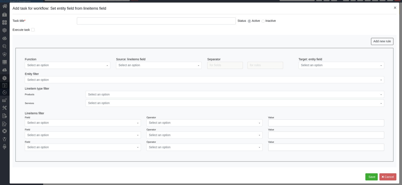 workflow task editing